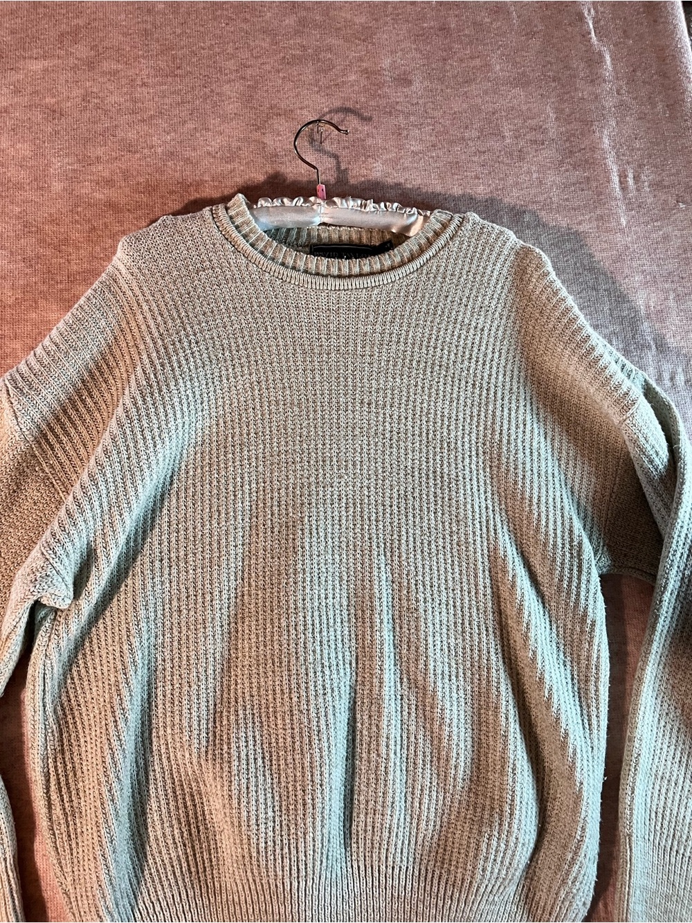 David Taylor Men’s Crewneck Knit Sweater in Light Beige - Classic Everyday Layer